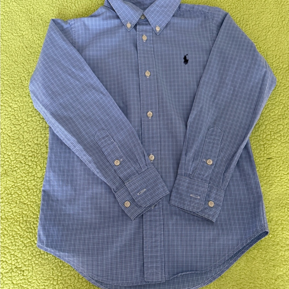 Ralph Lauren Blue Plaid Shirt